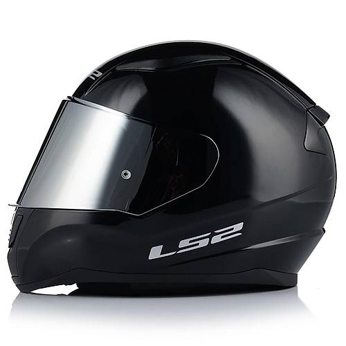 Ls2 Rapd 2 Parlak Siyah Fullface Motosiklet Kask Gri Caml