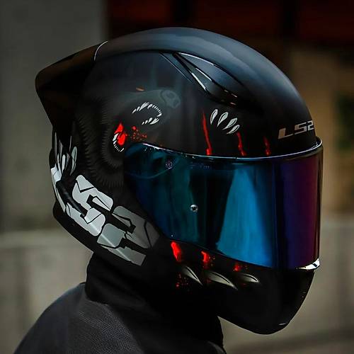 LS2 RAPID 2 RACE CLAWN KAPALI MOTOSKLET KASKI GKKUAI CAMLI