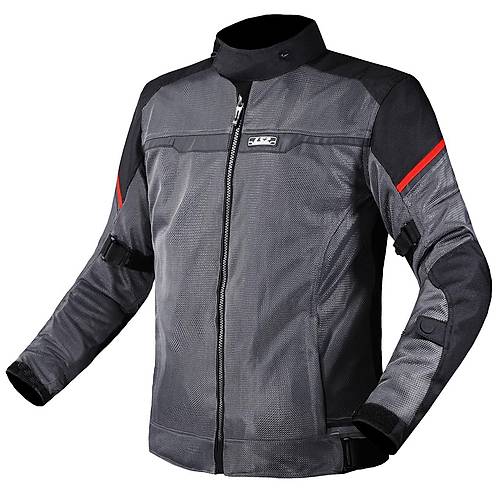 LS2 Riva Siyah-Gri-Krmz 4 Mevsim Motosiklet Montu