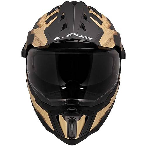 LS2 Explorer C Karbon Tr�ck Mat Kahve-Kum Kask