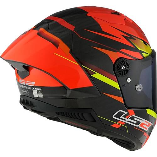 LS2 Thunder Karbon Gp Aero F�re K�rm�z�-Siyah Full Face Motosiklet Kask�