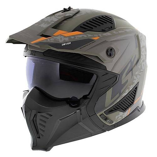 LS2 Dr�fter Devor �ene ��kar�labilir Mod�ler Motosiklet Kask� Mat Kum