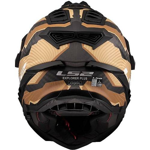 LS2 Explorer C Karbon Tr�ck Mat Kahve-Kum Kask
