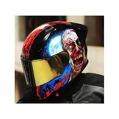 LS2 Rapd 2 Race Zombe Fullface Motosiklet Kask Gold Caml