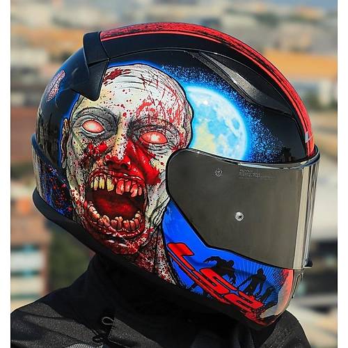 Ls2 Rapd 2 Zombe Fullface Motosiklet Kask Gri Caml