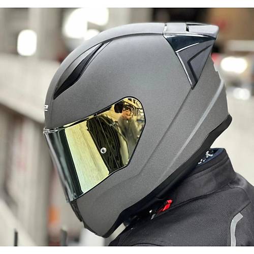 LS2 Rap�d 2 Race Mat Concrete Full Face Motosiklet Kask� Gold Caml�