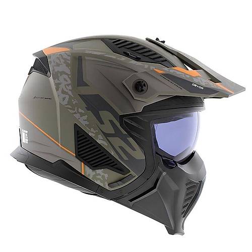 LS2 Dr�fter Devor �ene ��kar�labilir Mod�ler Motosiklet Kask� Mat Kum