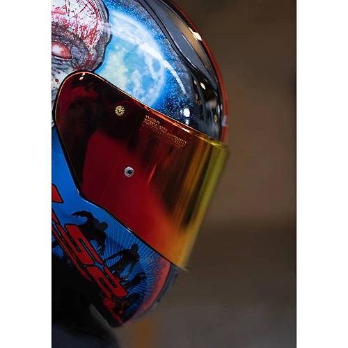 Ls2 Rapd 2 Zombe Fullface Motosiklet Kask Krmz Caml
