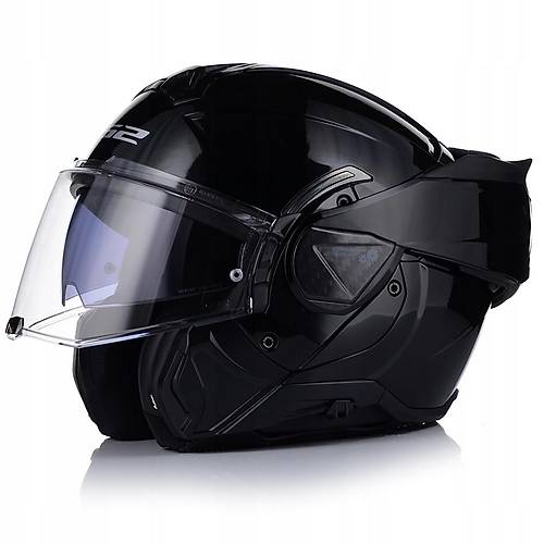 LS2 Advant 2 Parlak Siyah �ene A��l�r Motosiklet Kask�