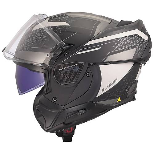 LS2 Advant 2 Astral Mat Gri-Siyah �ene A��l�r Motosiklet Kask�