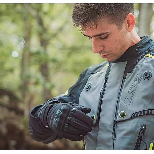 LS2 Apollo Siyah-Gri-Neon Sar� 4 Mevsim  Motosiklet Montu