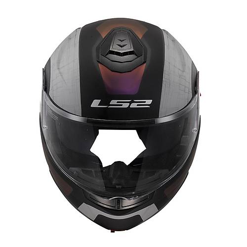 LS2 Strobe 2 Or�on Mat Siyah-Mor-Mavi  �ene A��l�r Motosiklet Kask�