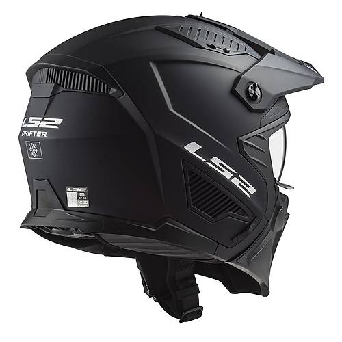 LS2 Dr�fter �ene ��kar�labilir Mod�ler Motosiklet Kask� Mat Siyah