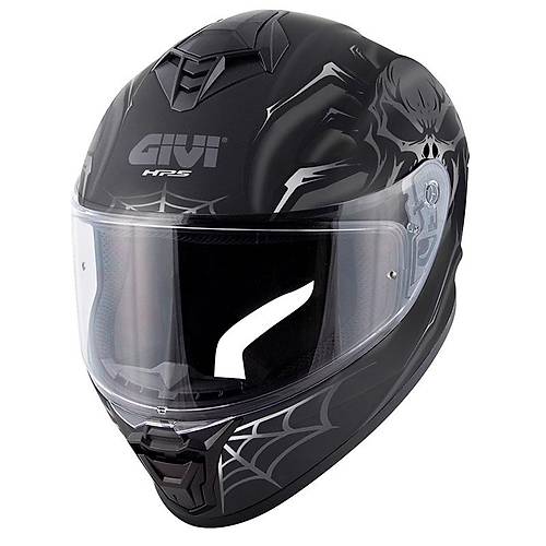Givi 50.X Arachno Mat Siyah-Gri Kapal� Motosiklet Kask�