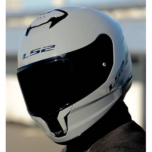 LS2 Stream 2 Nardo Gri Full Face Motosiklet Kask Siyah Caml