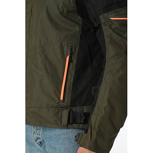 LS2 Shadow 4 Mevsim Motosiklet Montu Haki-Siyah-Neon Turuncu