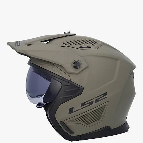 LS2 Dr�fter �ene ��kar�labilir Mod�ler Motosiklet Kask� Mat Kum