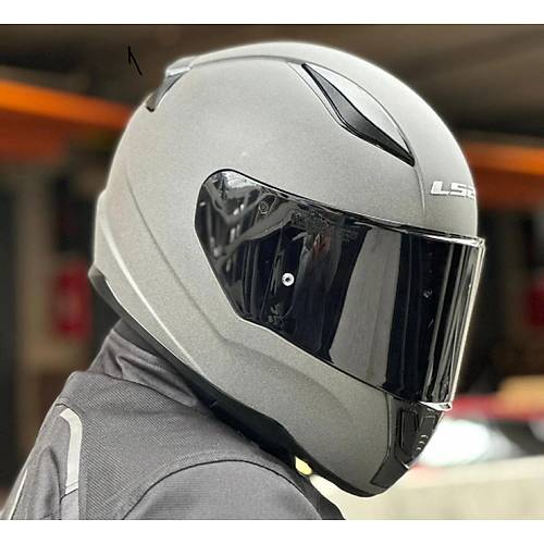 LS2 Rap�d 2 Mat Concrete Full Face Motosiklet Kask� Siyah Caml�