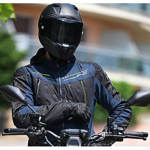 LS2 Z�rcon�um Evo 4 Mevsim Motosiklet Montu Mavi-Siyah