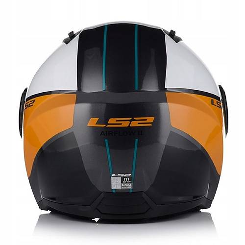 LS2 Arflow 2 Cover Siyah-beyaz-gold Ak Motosiklet Kask