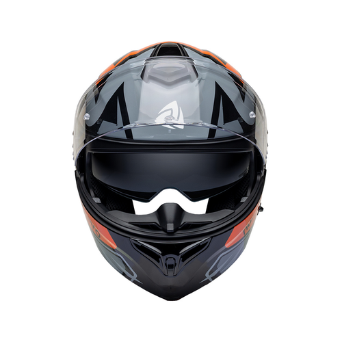 Nukro 938-SV Siyah-Turuncu �enea��l�r Motosiklet Kask�