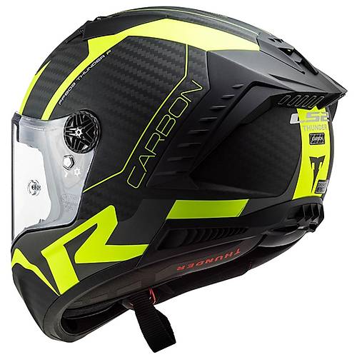 LS2 Thunder Karbon Rac�ng 1 Mat Neon Sar� Full Face Motosiklet Kask�
