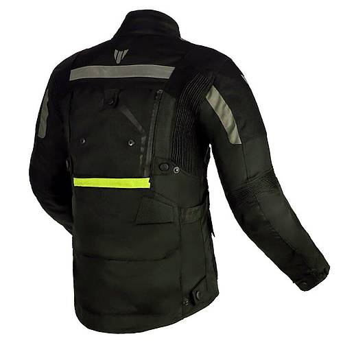 Vexo Adventure H20 4 Mevsim Motosiklet Montu Siyah-Neon Sar�