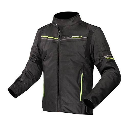 LS2 Shadow 4 Mevsim Motosiklet Montu Siyah-Neon Sar�