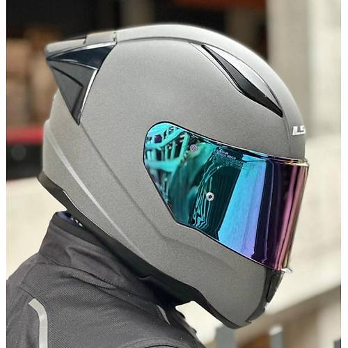 LS2 Rap�d 2 Race Mat Concrete Full Face Motosiklet Kask� G�kku�a�� Caml�