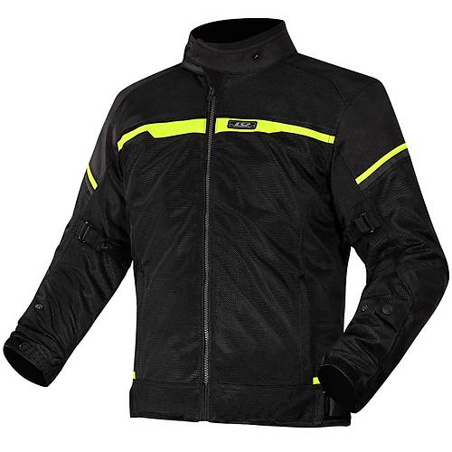 LS2 Riva Siyah-Neon Sar 4 Mevsim Motosiklet Montu
