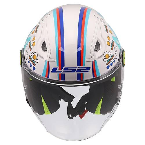 LS2 Funny 2 Next Level Beyaz �ocuk Motosiklet Kask�