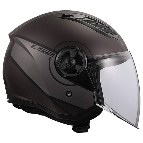 LS2 A�rflow 2 Cover Mat Siyah-Gri A��k Motosiklet Kask�