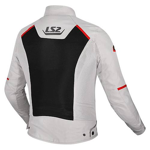 LS2 Breeze Gri-Siyah-K�rm�z� Yazl�k Kad�n Motosiklet Montu