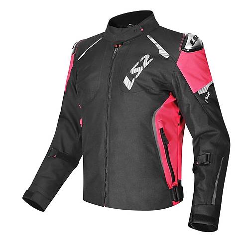 LS2 Zoom 4 Mevsim Kad�n Motosiklet Montu Siyah-Fu�ya