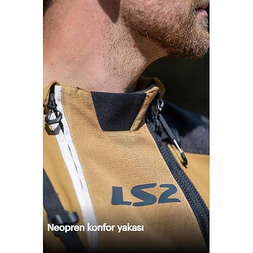 LS2 X-Master Kum-Siyah-Gri 4 Mevsim Motosiklet Montu