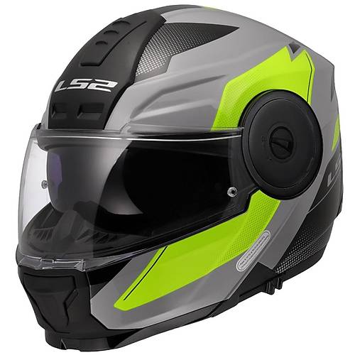 LS2 Scope 2 Duria ene Alr Motosiklet Kask Gri-Neon Sar