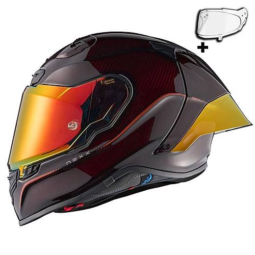 Nexx X.R3R Hag�b�s Karbon K�rm�z� Kapal� Motosiklet Kask�