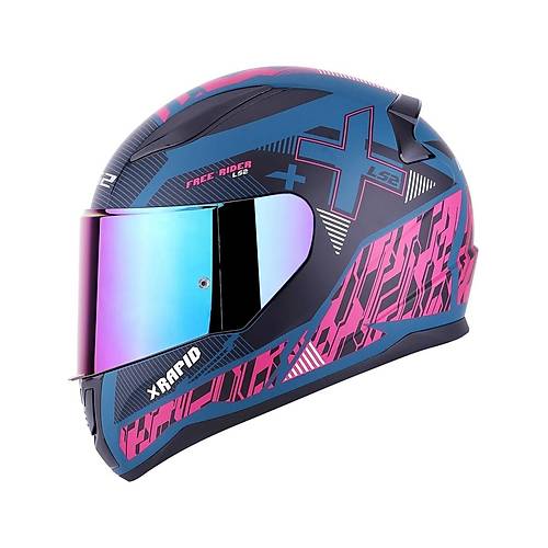 LS2 RAPID 2 XTREET MAT MAV-MOR KAPALI MOTOSKLET KASKI GKKUAI CAMLI