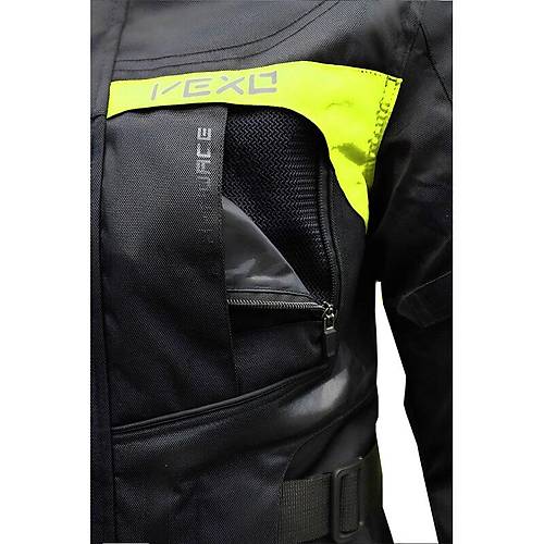 Vexo Adventure H20 4 Mevsim Motosiklet Montu Siyah-Neon Sar�