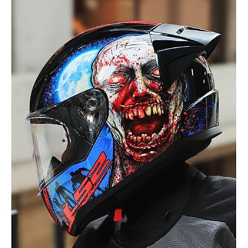 LS2 Rapd 2 Race Zombe Fullface Motosiklet Kask