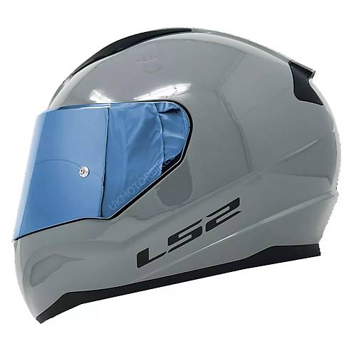 LS2 Rapd 2 Nardo Gri Fullface Motosiklet Kask Mavi Caml