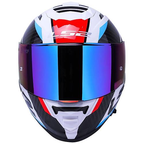 LS2 Storm 2 Racer Beyaz Kapal Motosiklet Kask Gkkua Caml