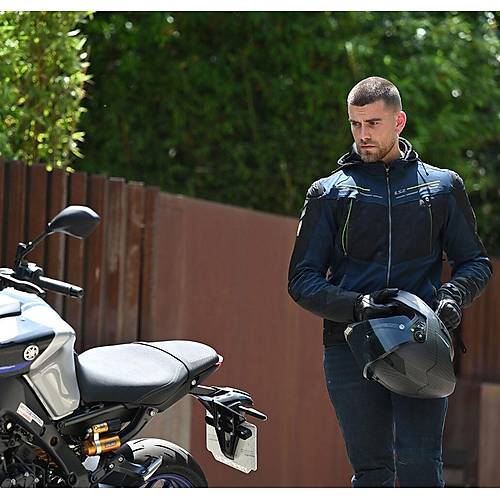 LS2 Zirconium Evo 4 Mevsim Motosiklet Montu (Mavi-Siyah-Neon Sar�)