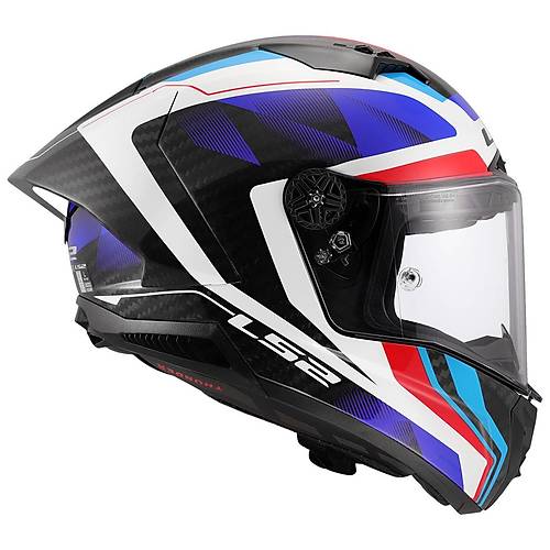 LS2 Thunder Karbon Gp Aero Raute Mavi-K�rm�z� Full Face Motosiklet Kask�