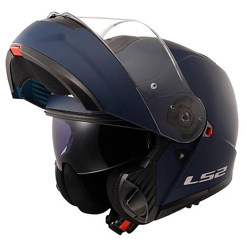 LS2 Strobe 2 Mat Navy Mavi ene Alr Motosiklet Kask