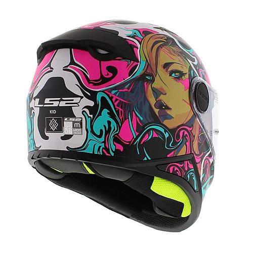 LS2 FF812 KID CYBERG OCUK KAPALI MOTOSKLET KASKI