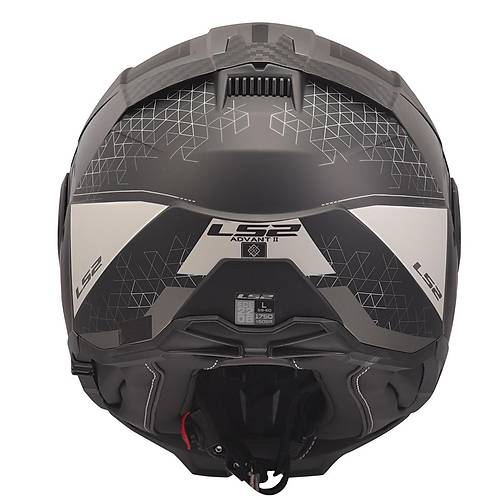 LS2 Advant 2 Astral Mat Gri-Siyah �ene A��l�r Motosiklet Kask�