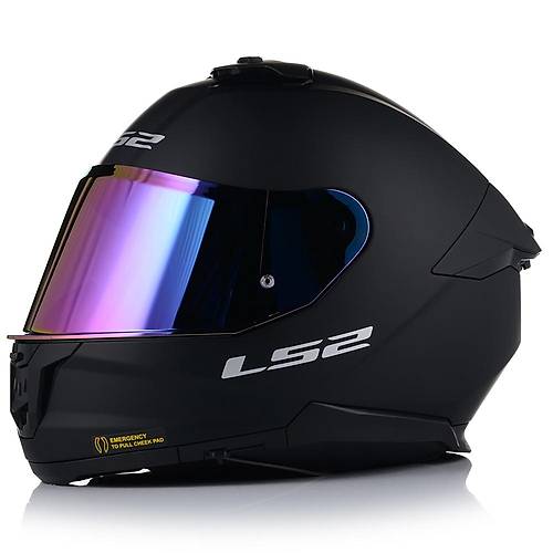 LS2 Stream 2 Mat Siyah Full Face Motosiklet Kask Gkkua Caml