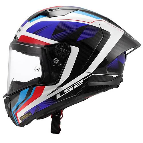 LS2 Thunder Karbon Gp Aero Raute Mavi-K�rm�z� Full Face Motosiklet Kask�