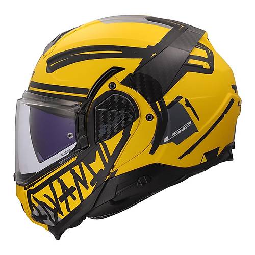 LS2 Advant 2 Tape Mat Sar�-Siyah �ene A��l�r Motosiklet Kask�